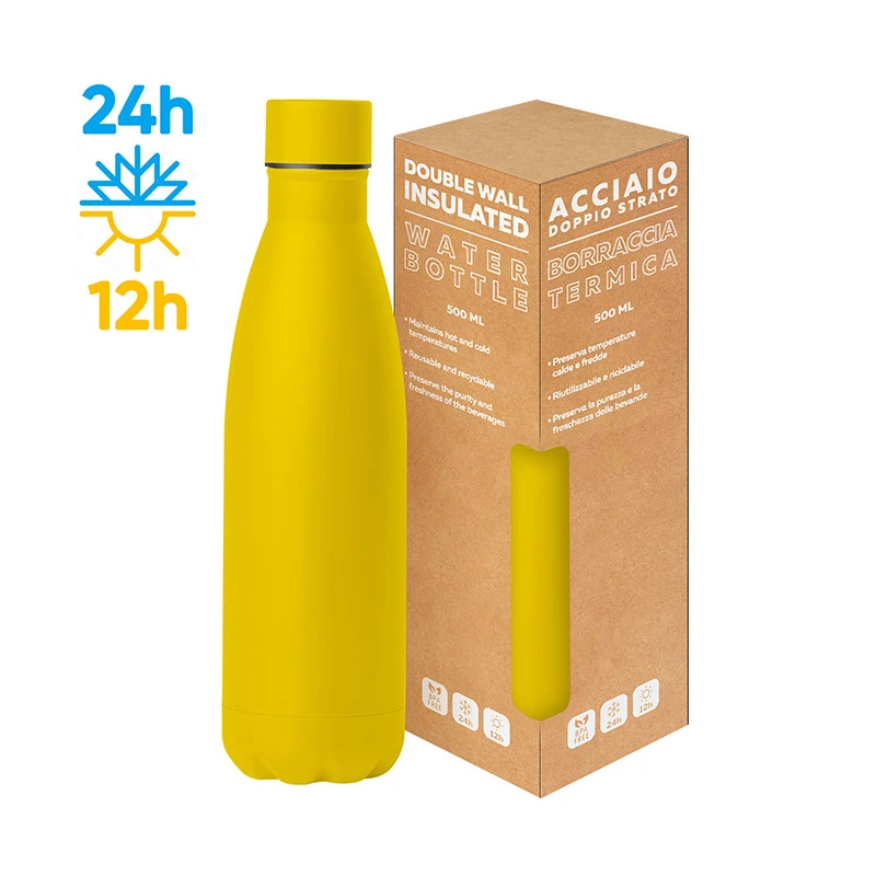 Steel Mat Bottle Flat – Borraccia Termica 500ml