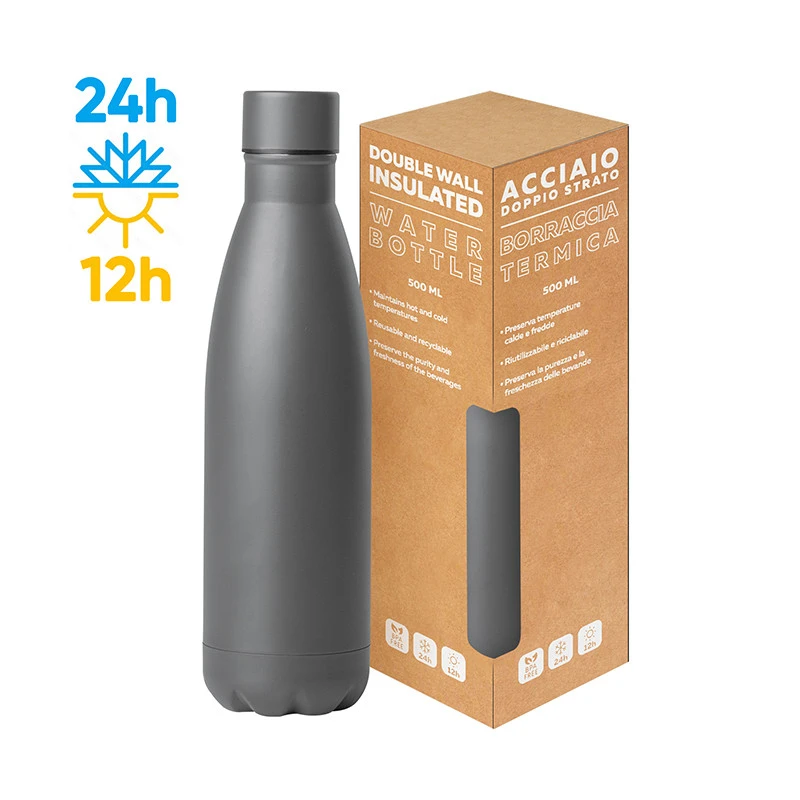 Steel Mat Bottle Flat – Borraccia Termica 500ml