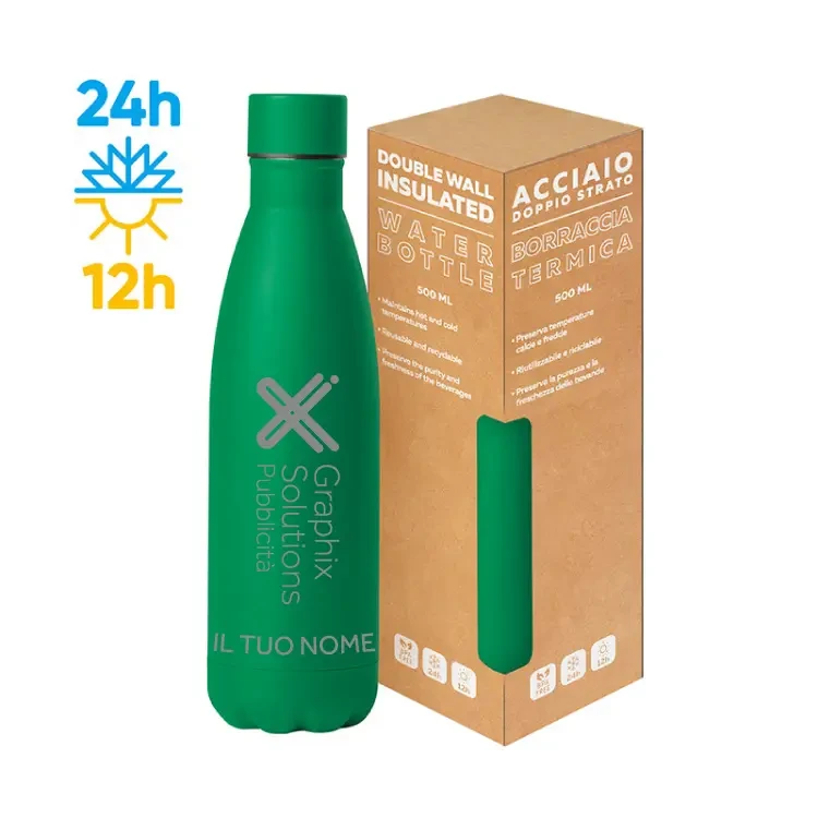 Steel Mat Bottle Flat – Borraccia Termica 500ml