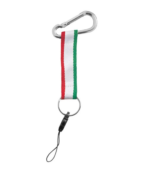 Portachiavi fascia con moschettone