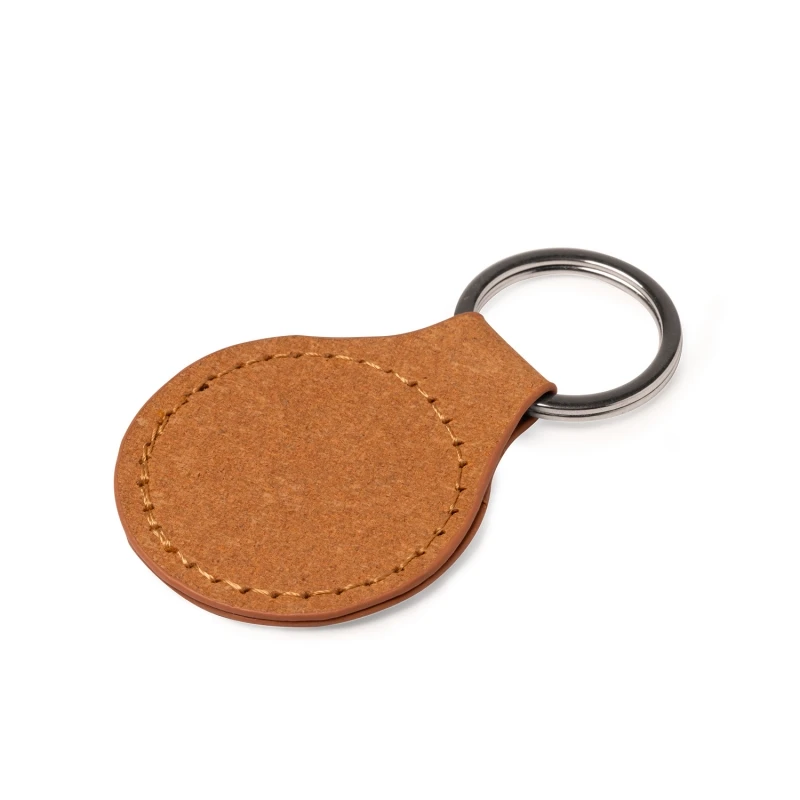 Portachiavi in Pelle Riciclata - Tondo