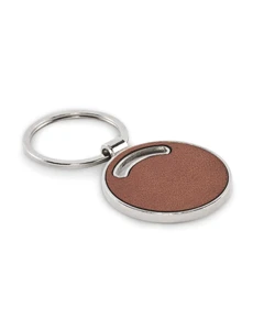Portachiavi in Pelle e Metallo - Tondo